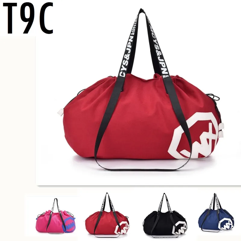 Large Big Capacity Holdall Outdoor Travel Handbag Canvas Gym Bag Yoga Mat Bag Drawstring Sports Bags Sporting Women Fitness Bag