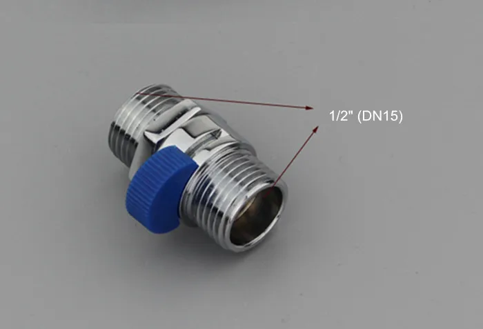 Латунные аксессуары для ванной комнаты Проходной клапан душевой