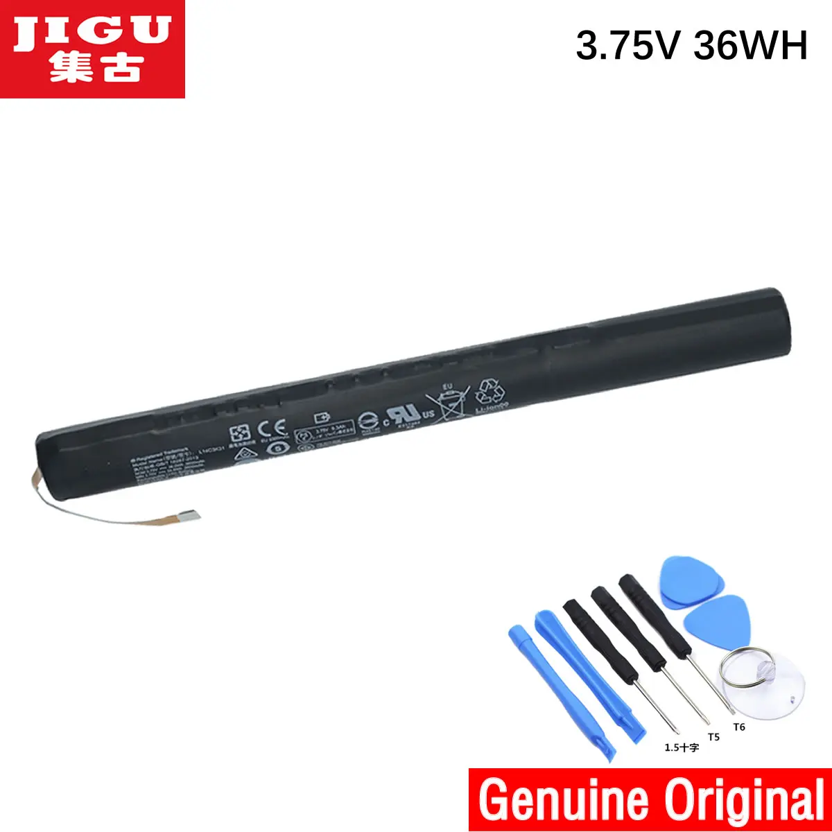 JIGU оригинальный L14C3K31 Tablet Крышка батарейного отсека для LENOVO YOGA 2 1050L 1050F 1051F 1050LC 1051L
