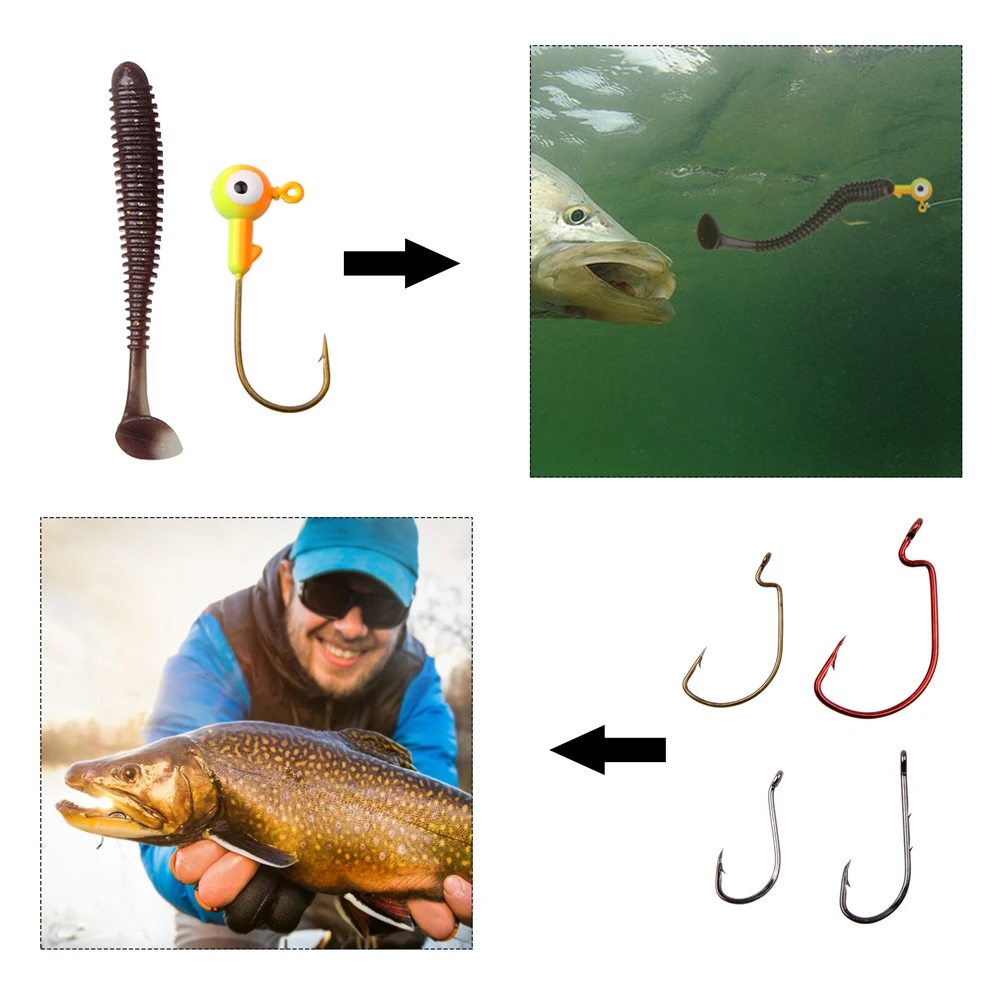 120 шт./корт. Набор рыболовных снастей включая джиг крючки вертлюги грузила