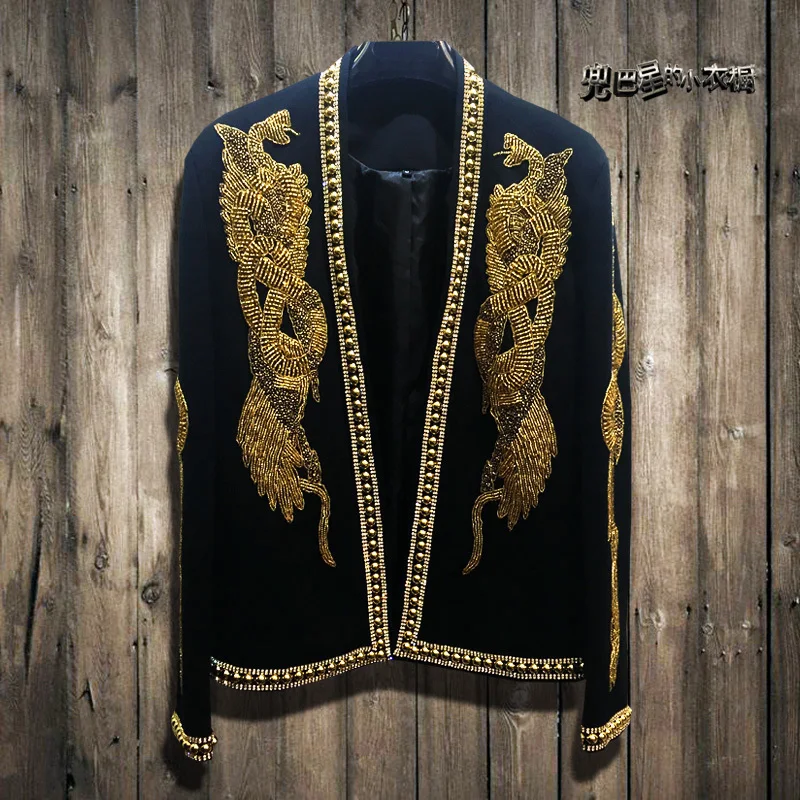 2020 для увеличения объема ручная работа бисером золото на показ костюм ночного