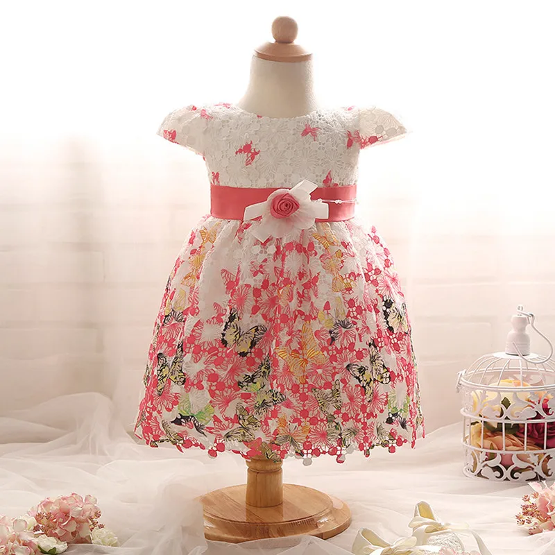 Для маленьких девочек Кружевное платье на день рождения одежда для самых костюм