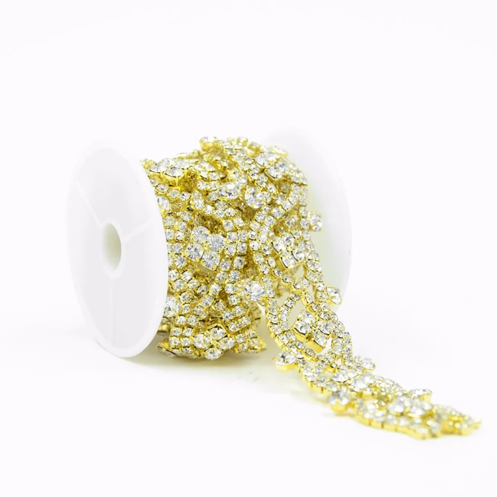 10 ярдов Кубок из горного хрусталя цепь серебро/золото база с когтями новые