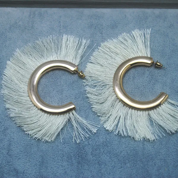 Очаровательные женские ювелирные изделия уха Новое кисточки в этническом стиле