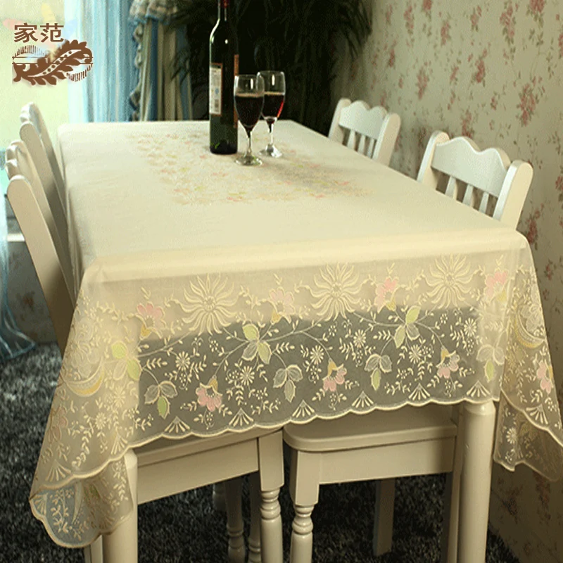 

Table PVC thickened plastic tablecloth waterproof and oil proof disposable table cloth printing mat rectangular European Garden