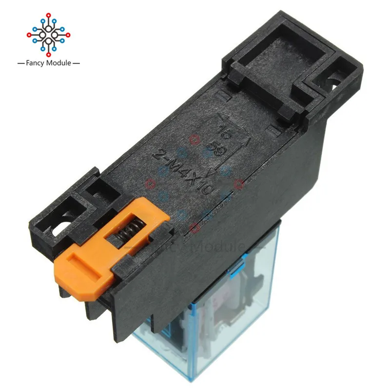 Катушка питания реле 12 В DC миниатюрное DPDT 8 контактов 10A 240VAC LY2 JQX-13F с PTF08A гнездо |