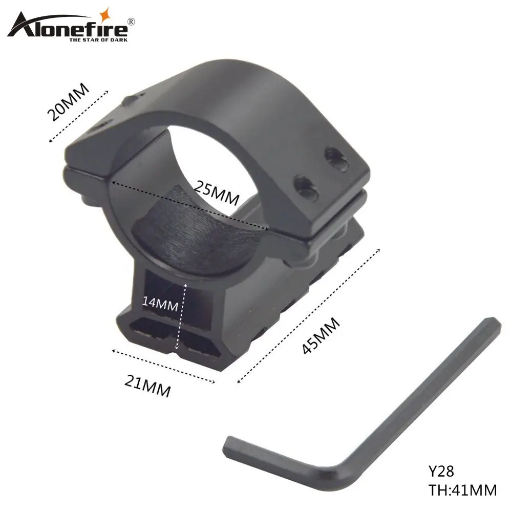 Alonefire Y28 25 мм 1''ring scope Mount 21 мм Вивер Рельс Пикатинни для фонарика прицел