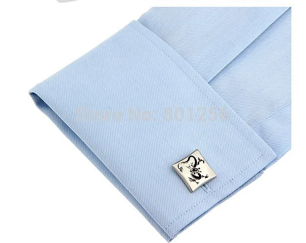 IGame Заводская поставка Ретро дракон запонки качество латунный материал