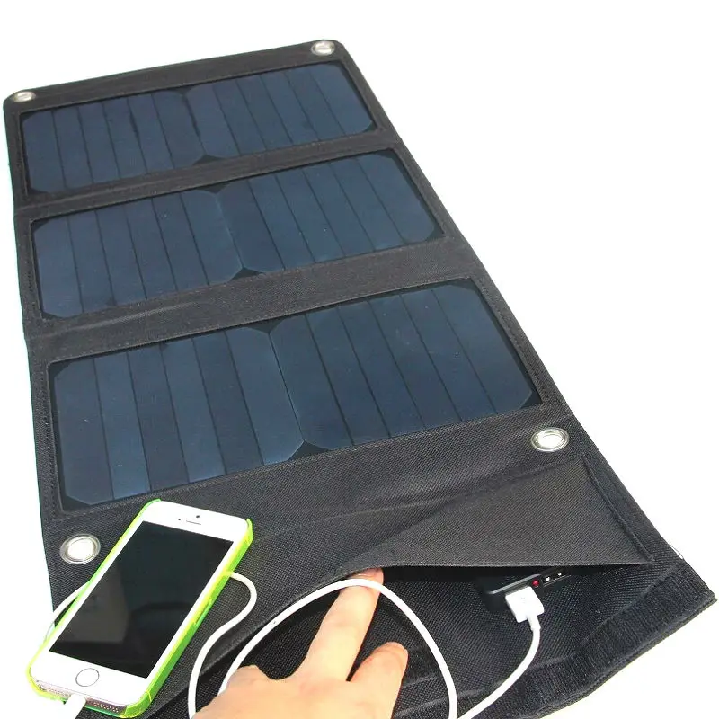 Портативное зарядное устройство Sunpower 21 Вт 5 В для MP/Power Bank солнечная панель
