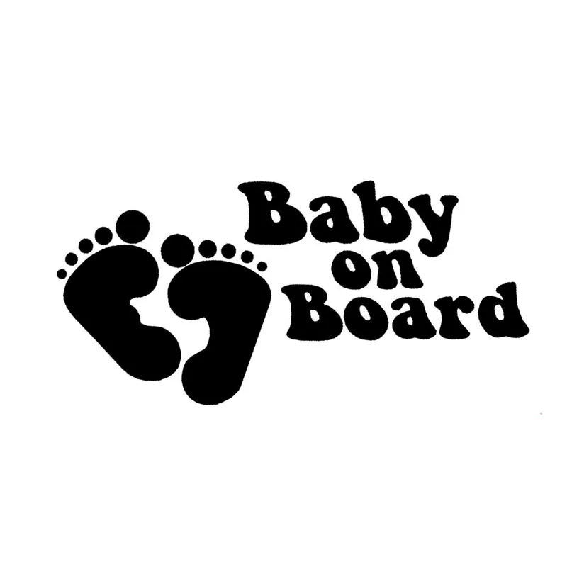 Виниловая наклейка на окно автомобиля 19 Х9 см|baby on board|car window stickeron board |