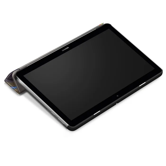 Чехол-подставка из искусственной кожи для huawei Mediapad T3 10 10,0 AGS-L09 AGS-L03 9,6 дюймов планшет+ 2 шт защита экрана