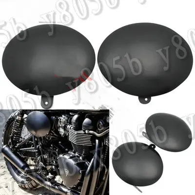 Черная металлическая боковая крышка аккумулятора мотоцикла для Triumph BONNEVILLE/SE T100