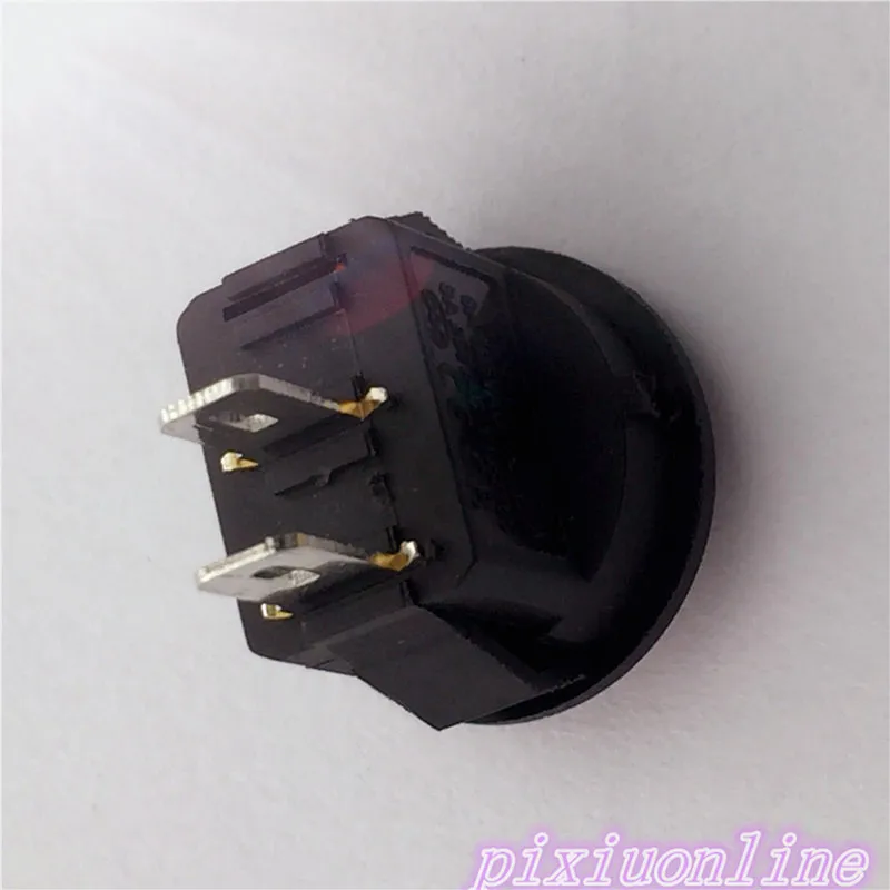 G114Y 10 шт. 15 мм красный SPST 2PIN Вкл/Выкл круглый перекидной клавишный выключатель