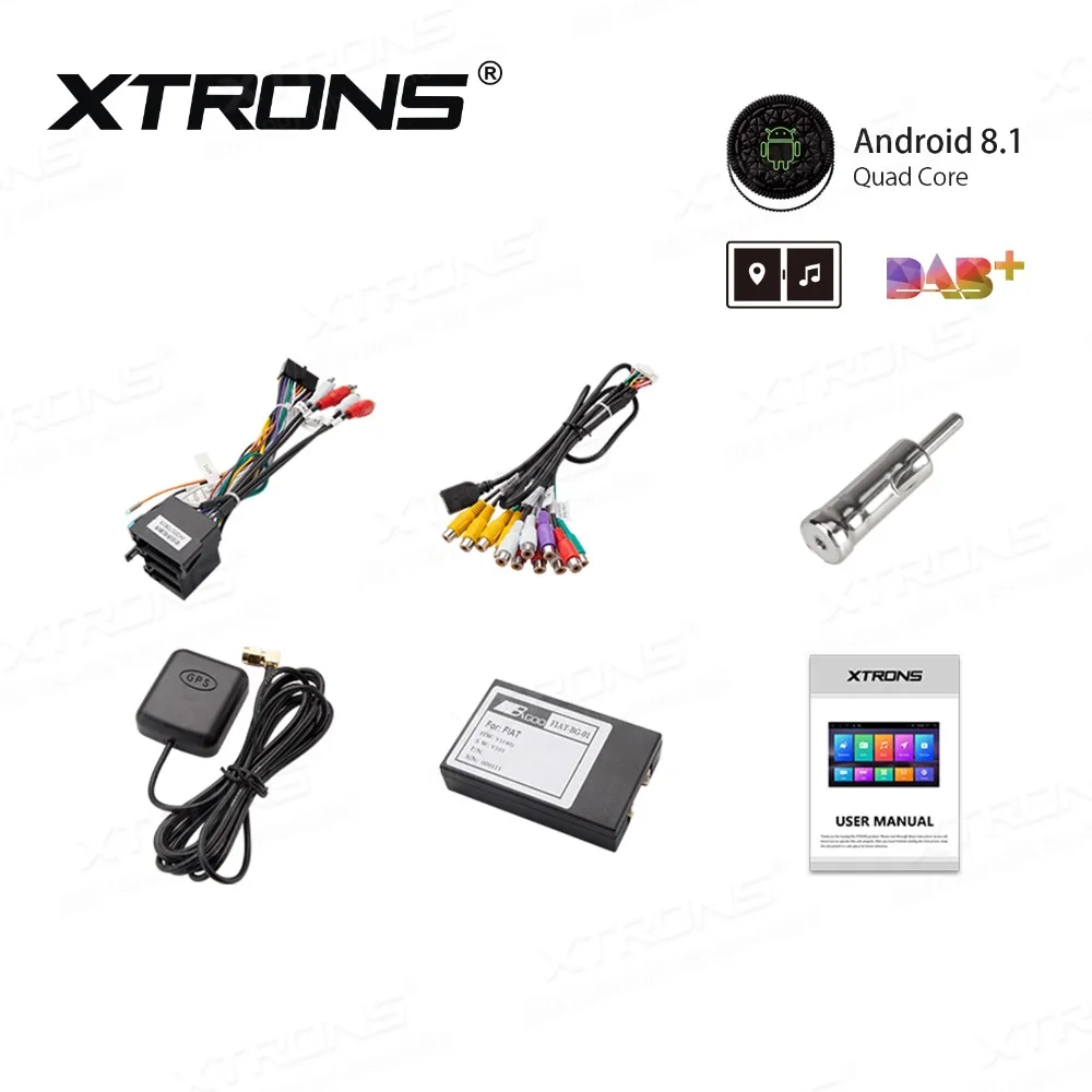 Мультимедийная система XTRONS 7 дюймов Android 8 1 DVD-плеер для Fiat Bravo 198 2007-2014 GPS-навигация