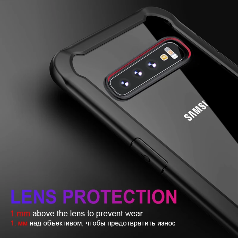 Роскошный прозрачный мягкий ТПУ бампер чехол для samsung Galaxy S8 S9 S10 E Plus силиконовый