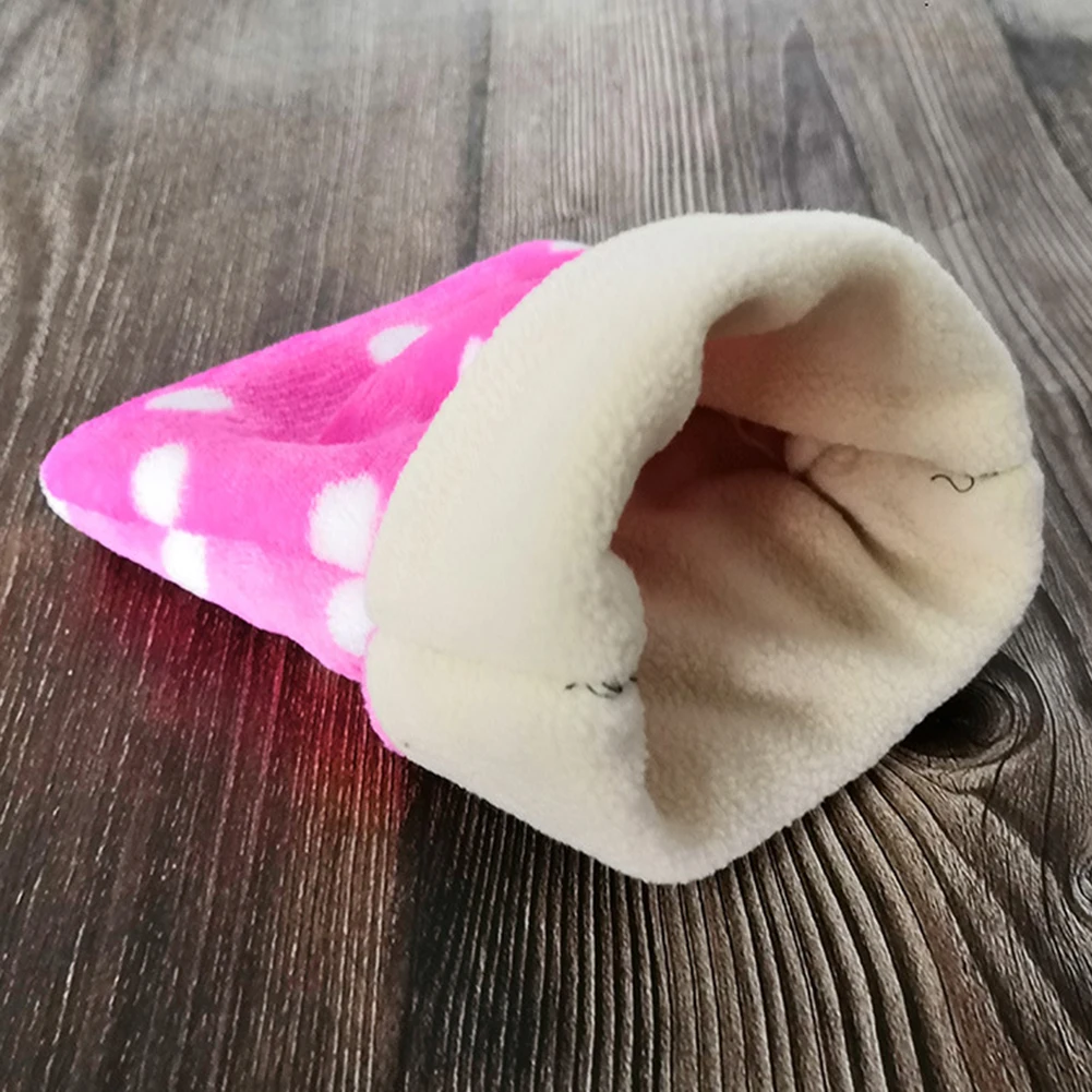 Плюшевый мини-спальный мешок в горошек для морского свинка хомяк | Дом и сад