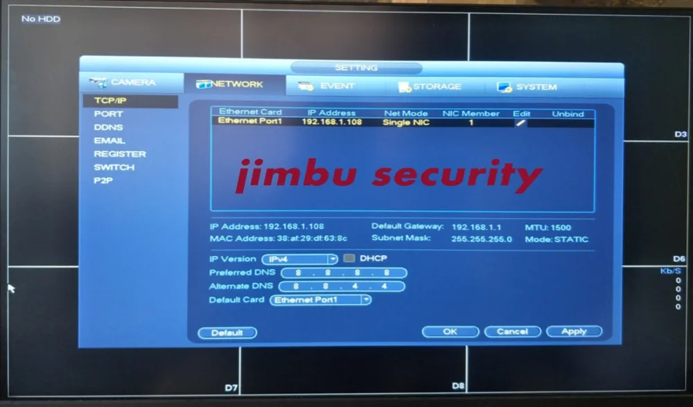 Сетевой видеорегистратор Dahua NVR 4K NVR2108HS-8P-4KS2 8POE 8CH NVR2104HS-P-4KS2 4POE 4CH H.265 H.264 видеорегистратор до 8Mp разрешение P2P макс 80 Мбит/с