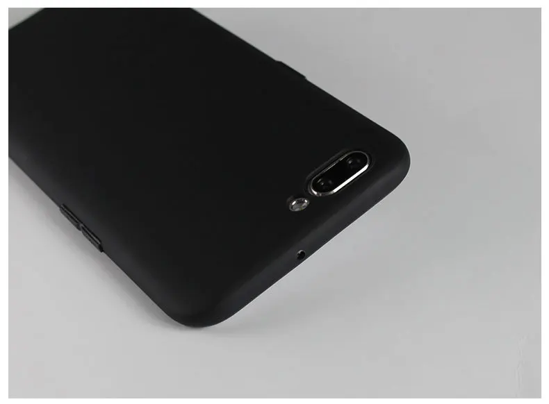 Чехол для OnePlus 5 One Plus 5 Five A5000 силиконовый матовый ТПУ сплошной черный цвет мягкий чехол