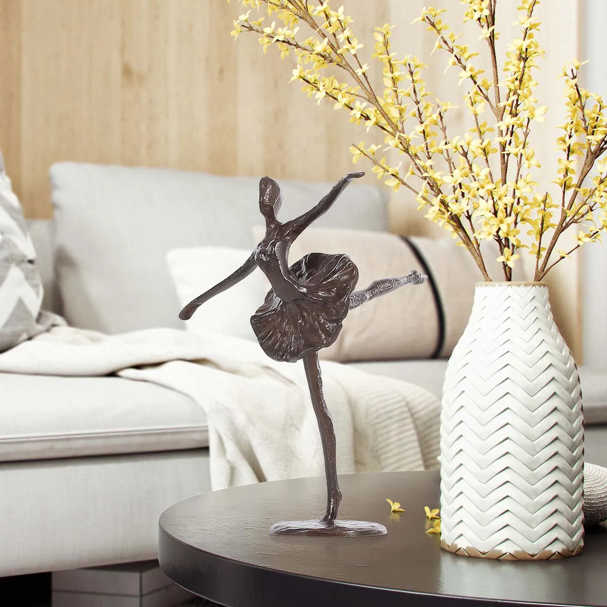 

Ballet Dancing Sculpture modern art Metal Sculpture Iron Home Decoration Ornament Ballet Girl Dancing Decoration