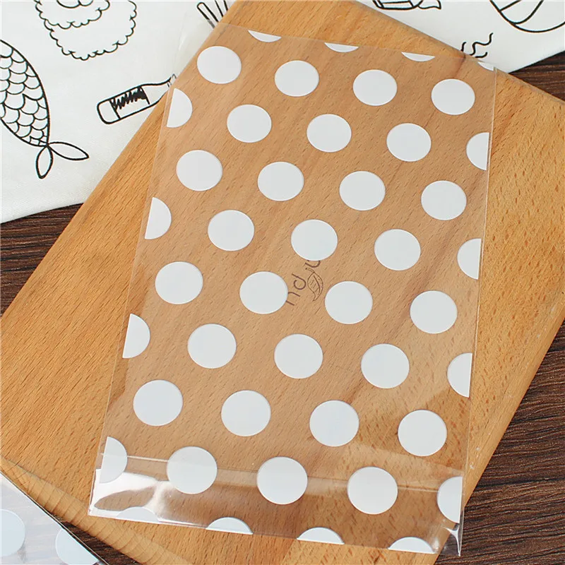 Самостоятельные прозрачные белые точки в полоску для вечерние печенья конфет