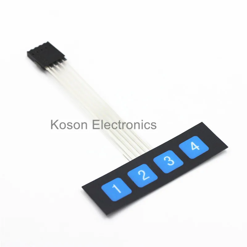 Оптовые продажи 1 клавишный 4 мембранный переключатель/матричная