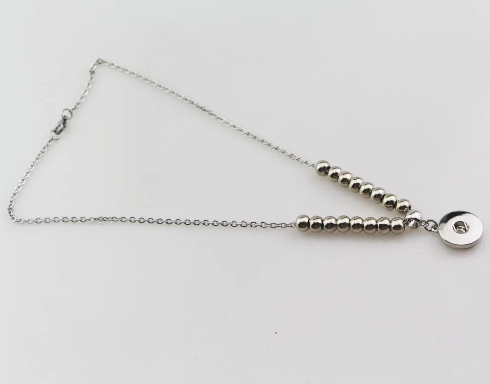 12PCS Fashion DIY Diy Snap Jewelry Vintage Round Beads Snaps Button Pendant Necklace 50cm Link Chain Fit 12mm Buttons | Украшения и