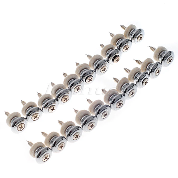 Ремешок гитары с кнопкой замок Pin золотой хром черный 20 шт для акустической