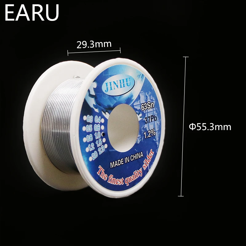 Tin lead Rosin Core Solder Wire 0.3mm 0.4mm 0.5mm 0.6mm 0.8mm 1.0mm 2% Flux Reel Welding line New Cable Lead Core BGA Repair SMT images - 6
