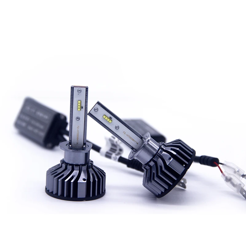 12V LED H4 H7 6500K ZES Chips CANBUS светодиодные лампы для фар чистый белый свет Автомобильные