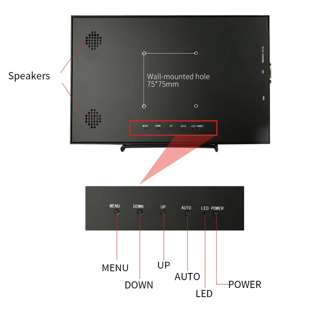 11,6 дюймовый портативный HD экран 1920X1080 с HDMI/VGA входом игровой монитор для ПК камеры безопасности Raspberry Pi Xbox360