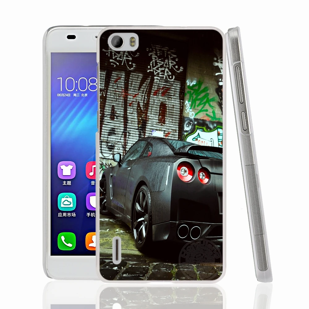 HAMEINUO nissan GT R чехол для сотового телефона в спортивном автомобиле huawei honor 3C 4A 4X 4C 5X 6 7