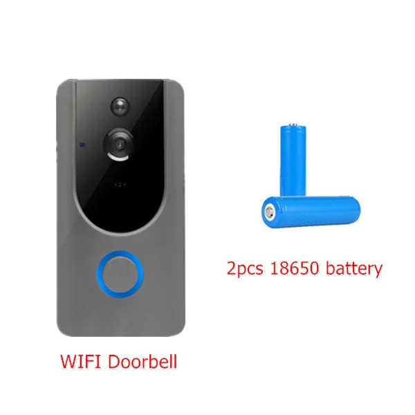 Bell Battery Видео дверной звонок 720P IP безопасности домофон беспроводной wifi дверной Звонок камера обнаружения движения сигнализация аудио разговор Водонепроницаемый SD карта - Цвет: Bell Battery