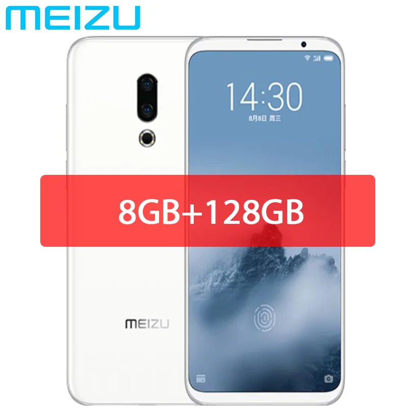 Оригинал Meizu 16th плюс 16 Snapdragon 845 Octa Core Adreno 630 6 GB 128 5 &quotFHD 2160x1080 P Full Экран сотовый