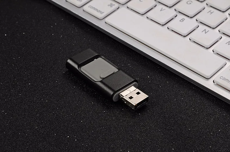 Usb flash drive 64 ГБ телефон otg для iphone 7 6 6s 8 ГБ 16 ГБ 32 ГБ Молнии Металла Pen Drive U Диск для iOS10 memory stick 128 ГБ