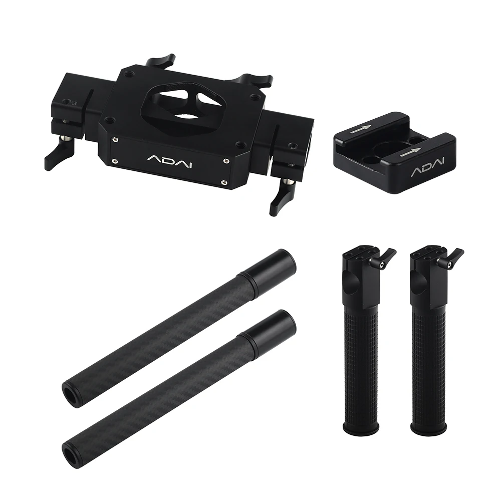 Andoer Двойная Рукоятка Кронштейн ручной комплект для руля ZHIYUN Crane Plus 2 V2 FEIYU a1000 a2000 G6