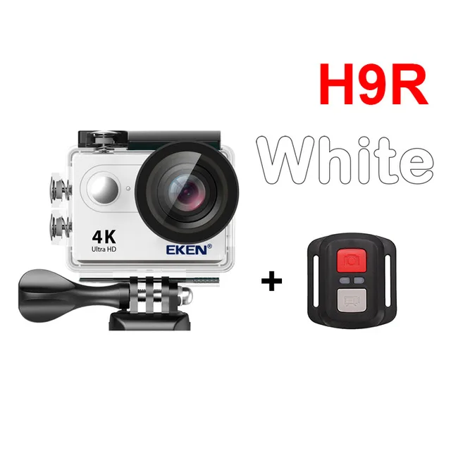 H9R White eken H9 H9R экшн Камера со сверхвысоким разрешением Ultra HD, 4K 25fps 1080P 60fps Wi-Fi 2 170D мини для занятий подводными видами Водонепроницаемый шлем Спортивная водоотталкивающая Камера GoPro - Цвет: H9R White