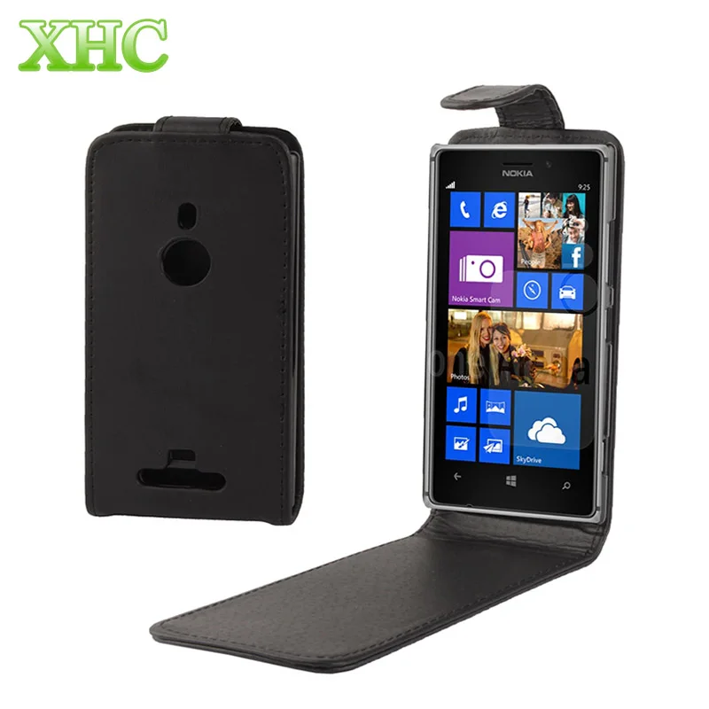 Вертикальный флип чехол из мягкой кожи для Nokia Lumia 925 PU телефона полное покрытие|case
