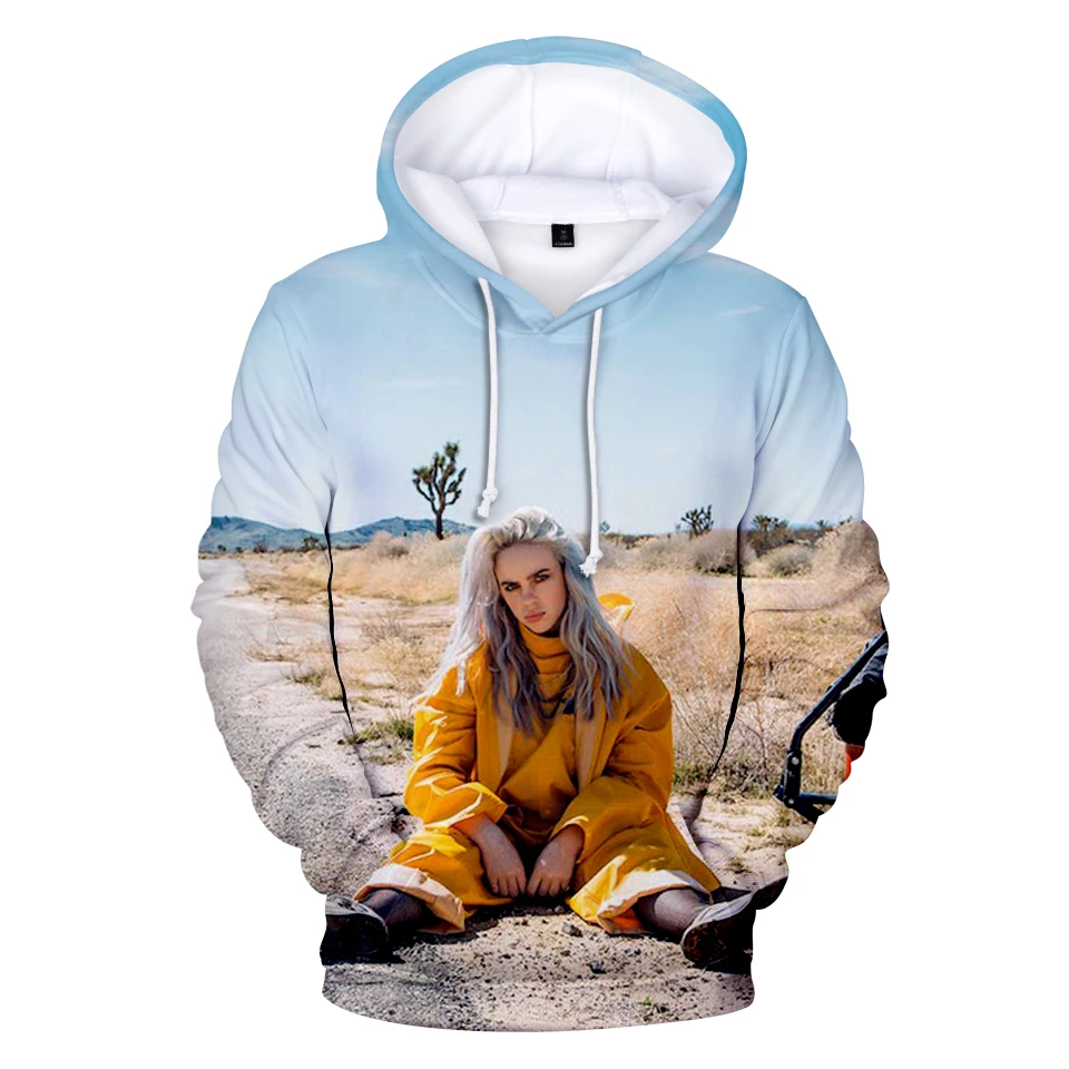 3D Billie Eilish толстовки женские свитшоты мужские модные худи с принтом новые свитшоты Billie Eilish осенние 3D толстовки XXS-4XL