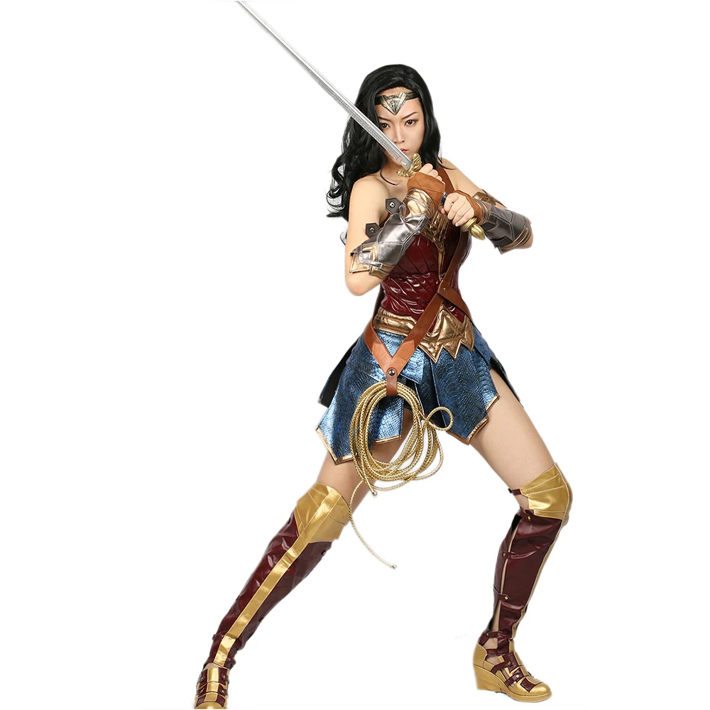 XCOSER Wonder Woman Диана коричневый пояс из искусственной кожи реквизит для косплея из фильма Хэллоуин Рождество Вечеринка косплей костюм аксессуары ремни