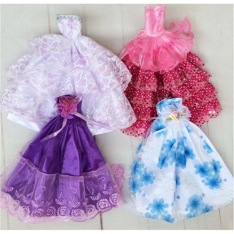 1 х нарядное Кукольное платье ручной работы одежда для Барби детей цвет
