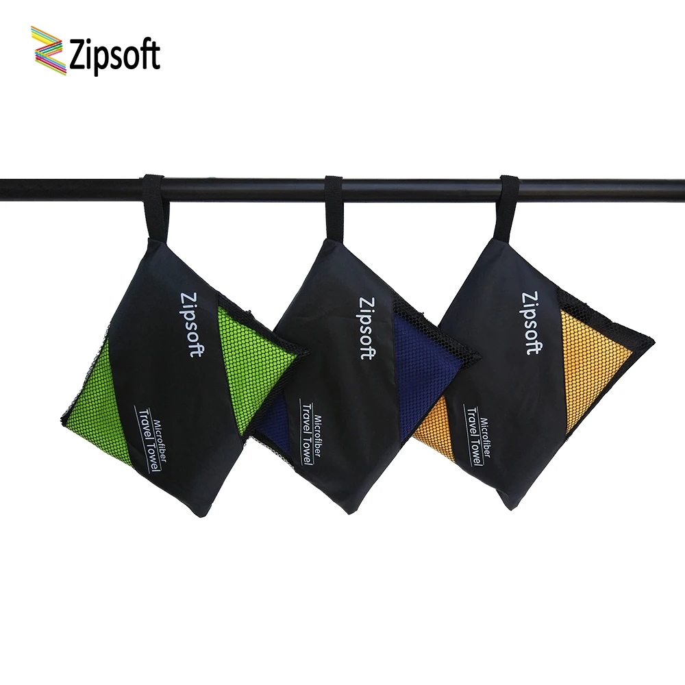 Zipsoft пляжное полотенце s для взрослых микрофибра квадратная ткань быстросохнущее