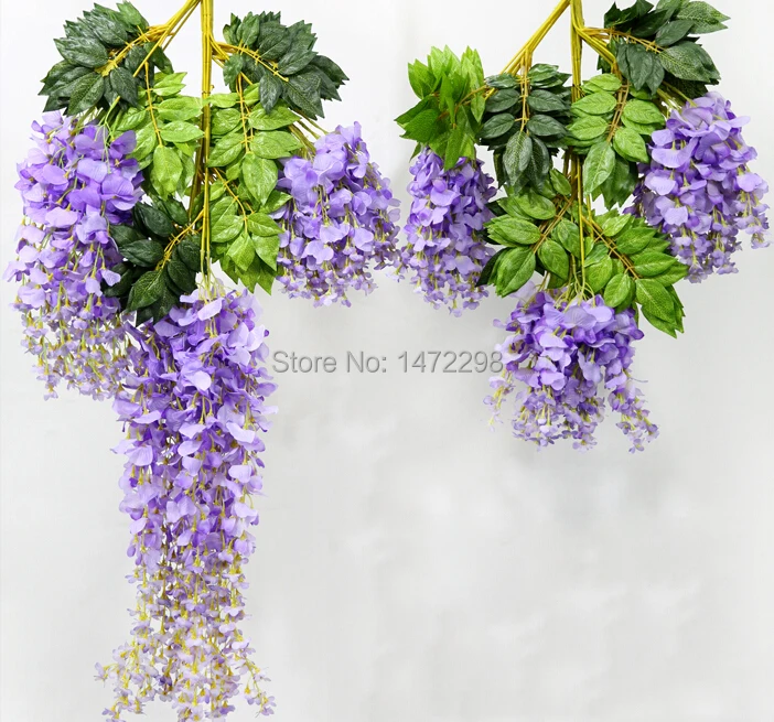 

12pcs ShortSize ARTIFICIAL FLOWER GREEN LEAVIES GARLAND FAKE PLANT IVY FAUX FRUIT VINE LEAF WEDDING Decoration