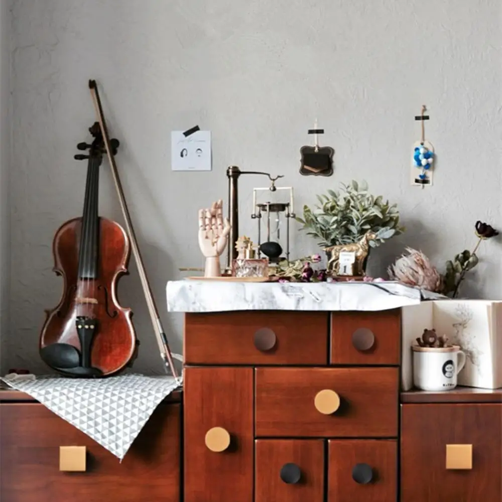 Современная Минималистичная однотонная ручка с одним отверстием дверной ящик