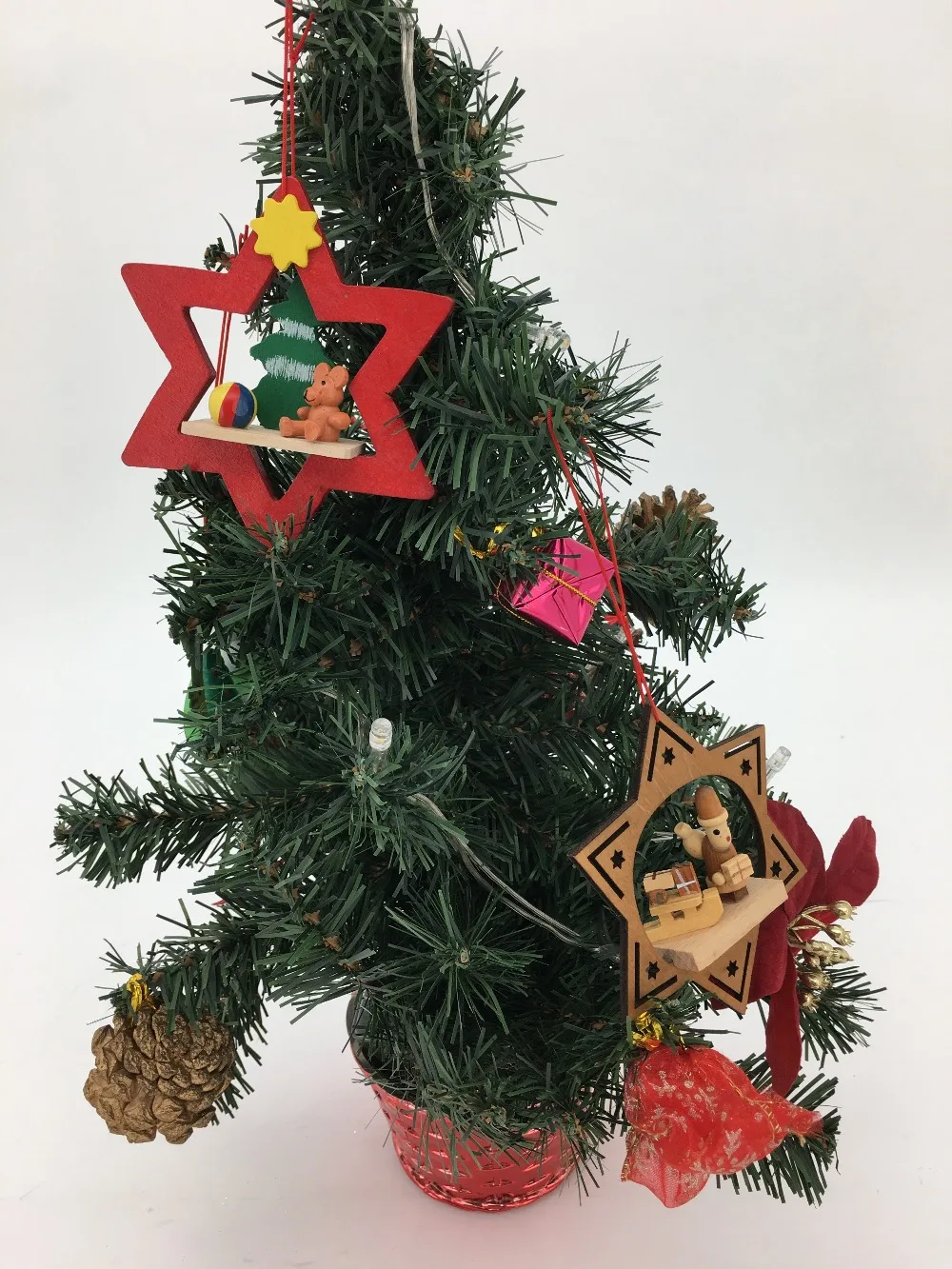 Chrsitmas деревянные подвесные украшения для рождественской елки кулон со