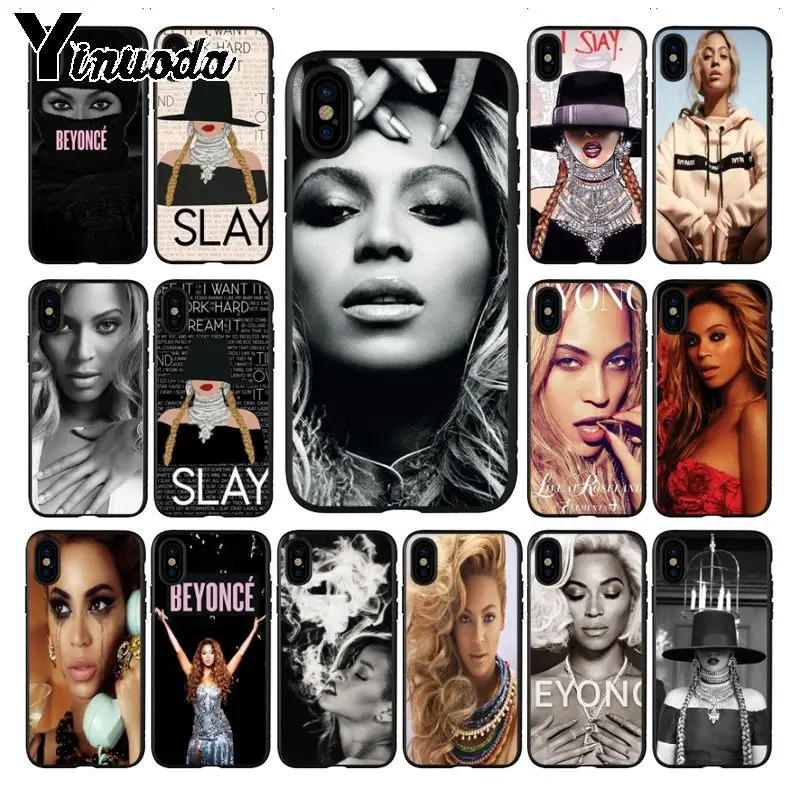 Yinuoda певица Beyonce Жизель Ноулз Мягкий Силиконовый ТПУ чехол для телефона iPhone X XS MAX 6