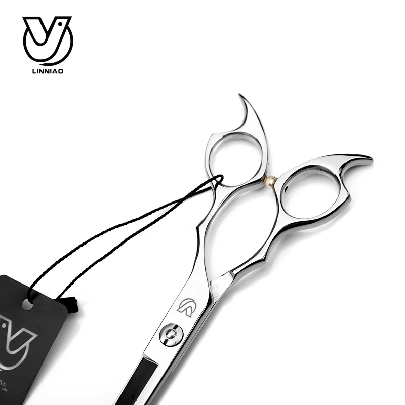 7inch Silver Curved Scissor Professional Shear Dog Pet Grooming Animal Haircut Honden Trim Scharen | Красота и здоровье