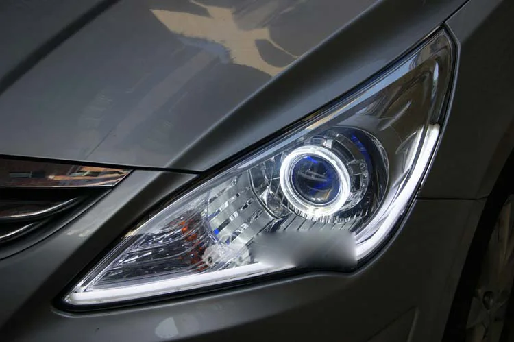 HID, 2010~ 2013, автомобильный Стайлинг, verna фара, Solaris, accent, Elantra, Genesis, i10, i20, santa fe, tucson, veracruz, lantra; verna фара