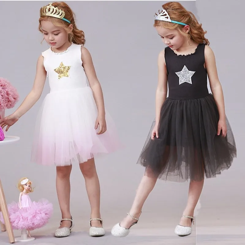 Baby Girls Princess Tutu Dress Flower dress Birthday Party Costume Children Summer Tulle Star | Детская одежда и обувь