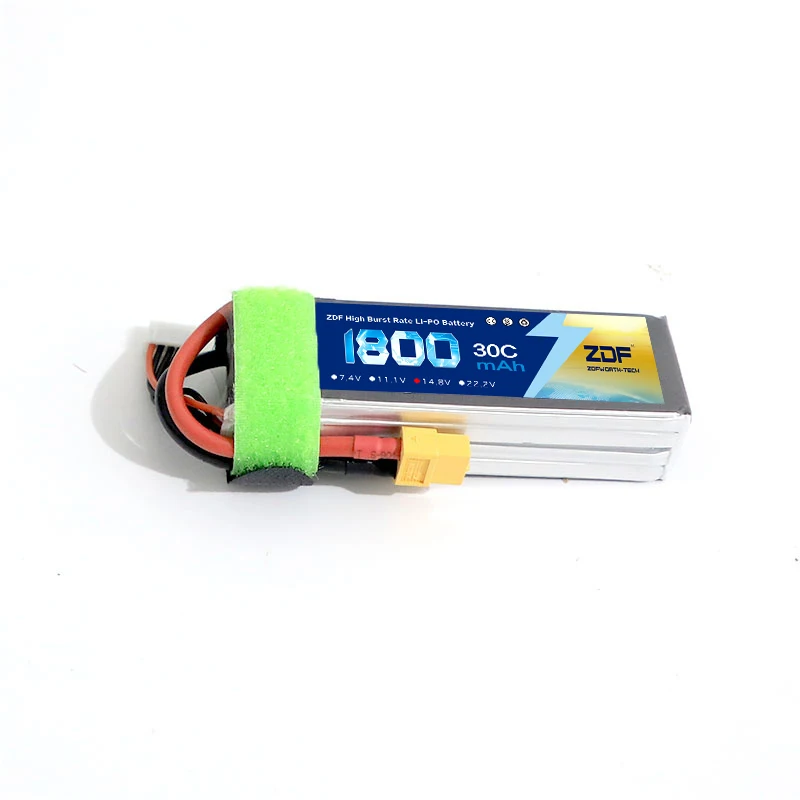 Батарея ZDF RC Lipo 2S 3S 4S 6S 7 4 V 11 1 v 14 8 22 2 1800mAh 30C 60C akku-батарея для радиоуправляемой