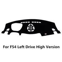 Black Velvet Car Avoid Light Cover Dashboard Protection Mat for Mini Clubman F54 2015 2016 2017 2018 Interior Styling